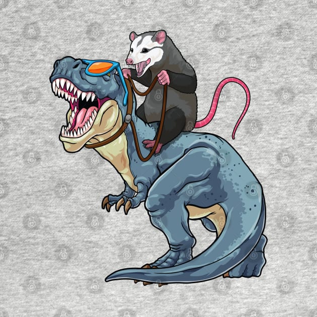 Opossum Outrider: Dino-Riding Daredevil by GoshWow 